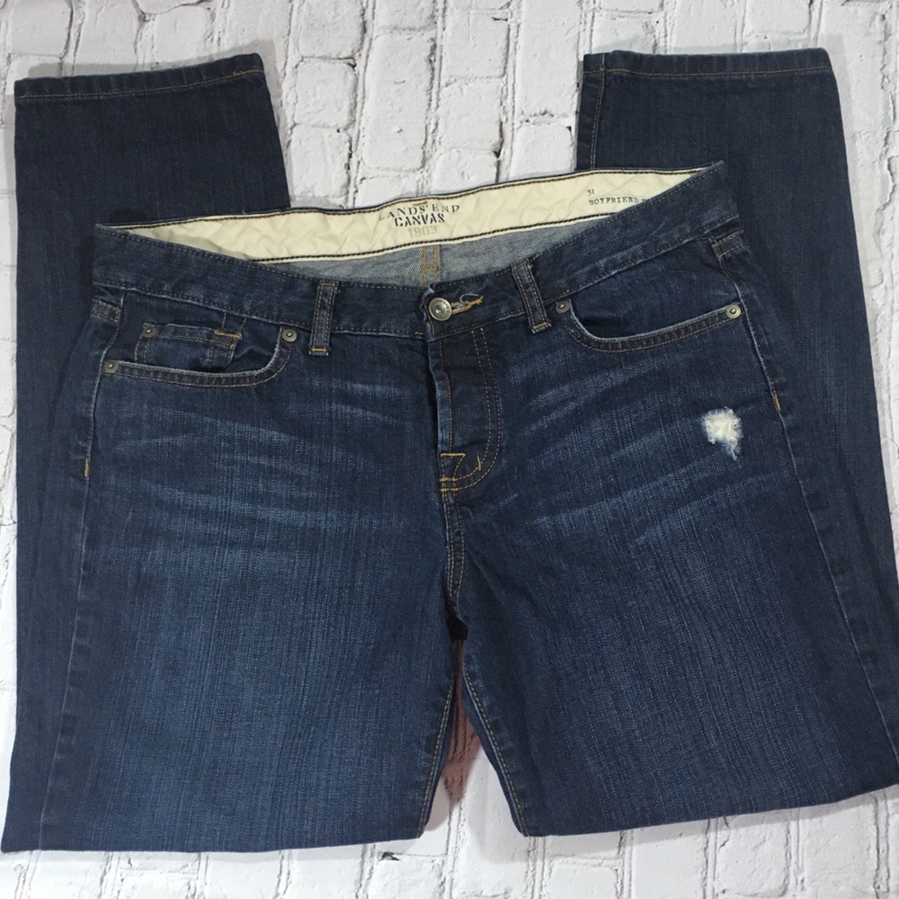 Lands End boyfriend jeans